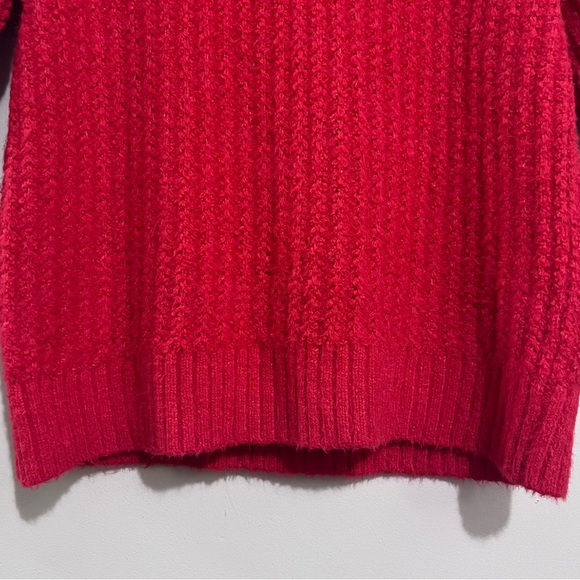 NWT Maeve By Anthropologie Cherry Red Cowl Neckline Pullover Knit Sweater π - Picture 12 of 16
